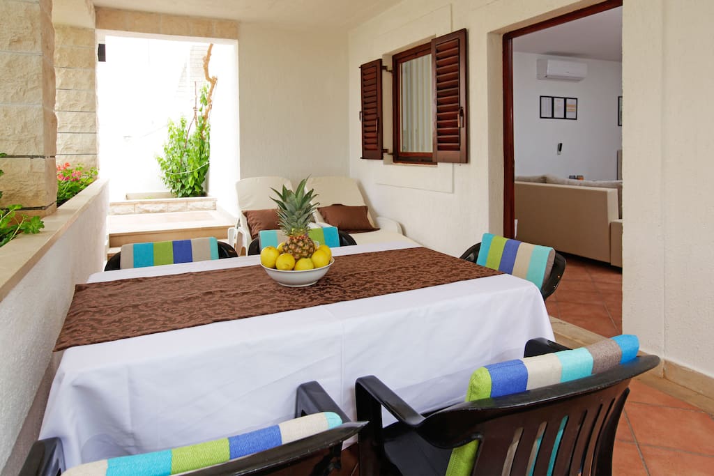 spacious terrace