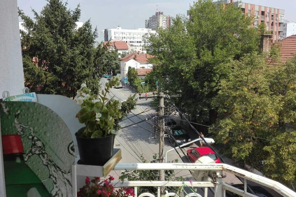 view from balcony