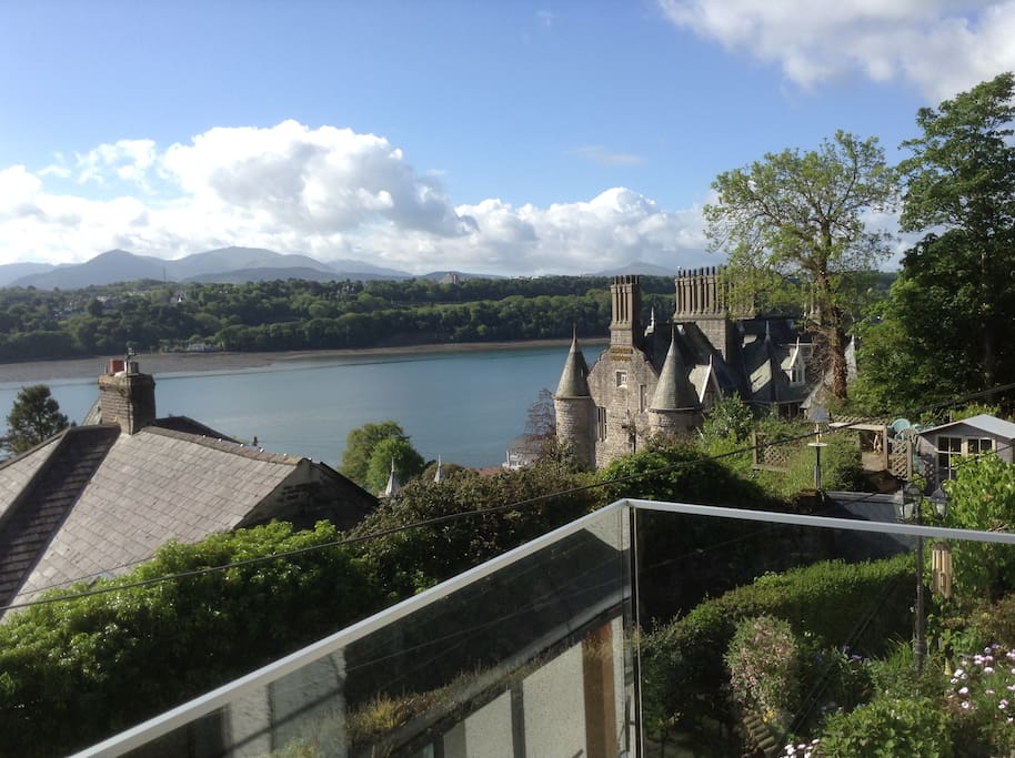 Balcony view of Snowdonia