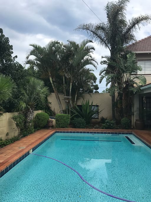 Lovely outdoor area with large undercover braai area