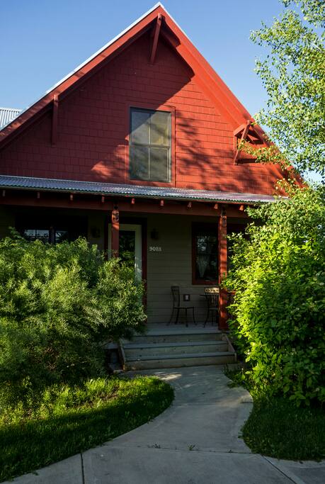 Charming front covered porch