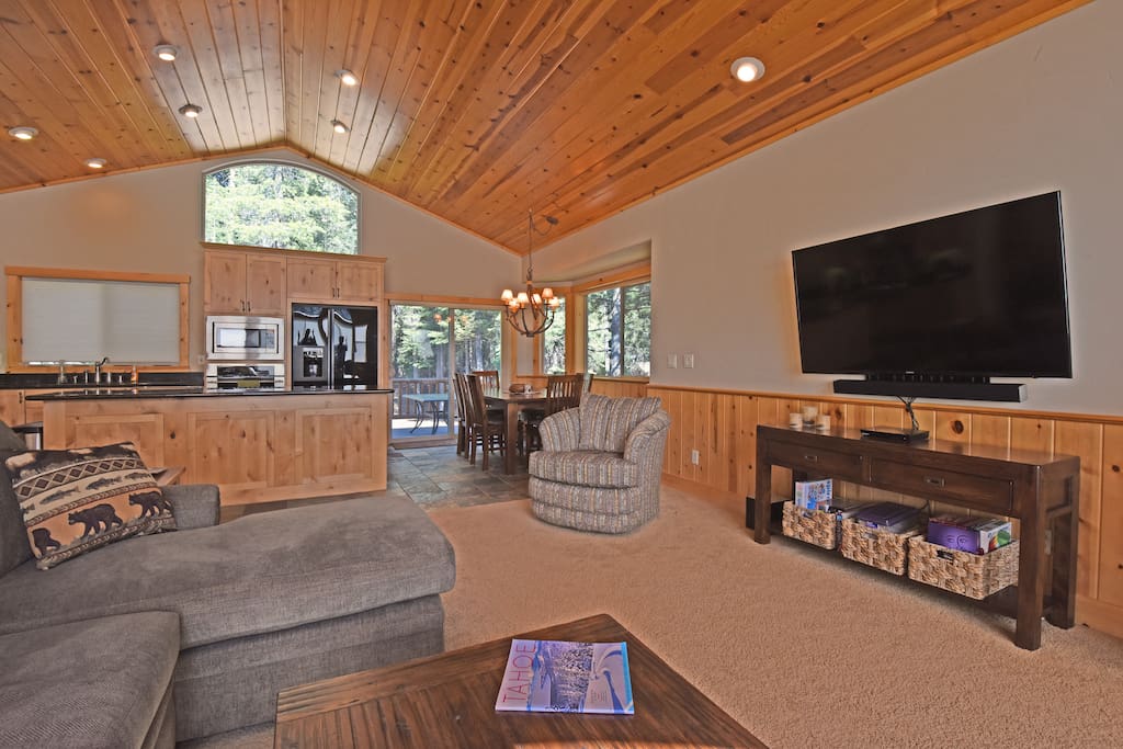 Large Family Room off kitchen