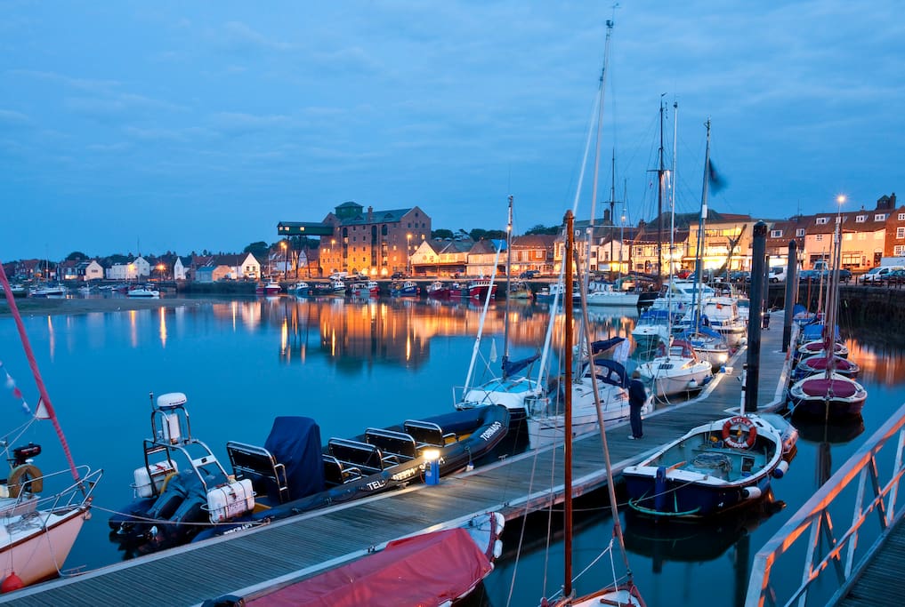 Fantastic quay at wells only a 2 minute walk from house