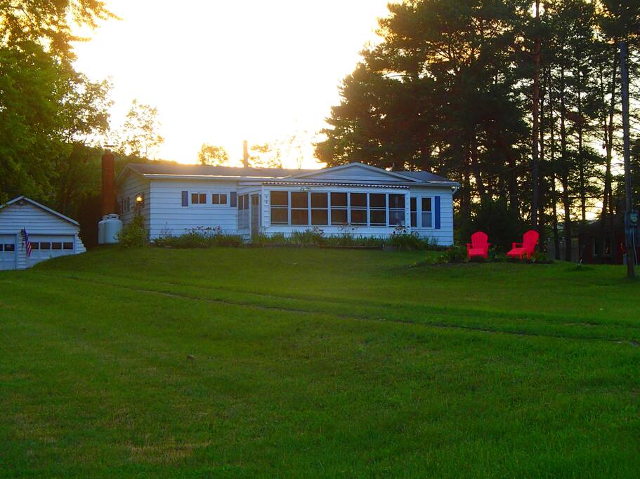 Front of house w/sitting area.
