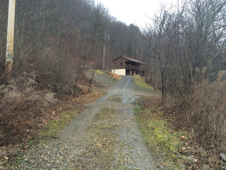 Entrance from road.
