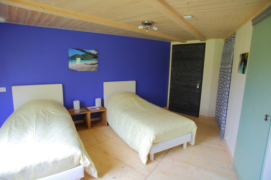 Chambre "On dirait le sud" en version lits jumeaux