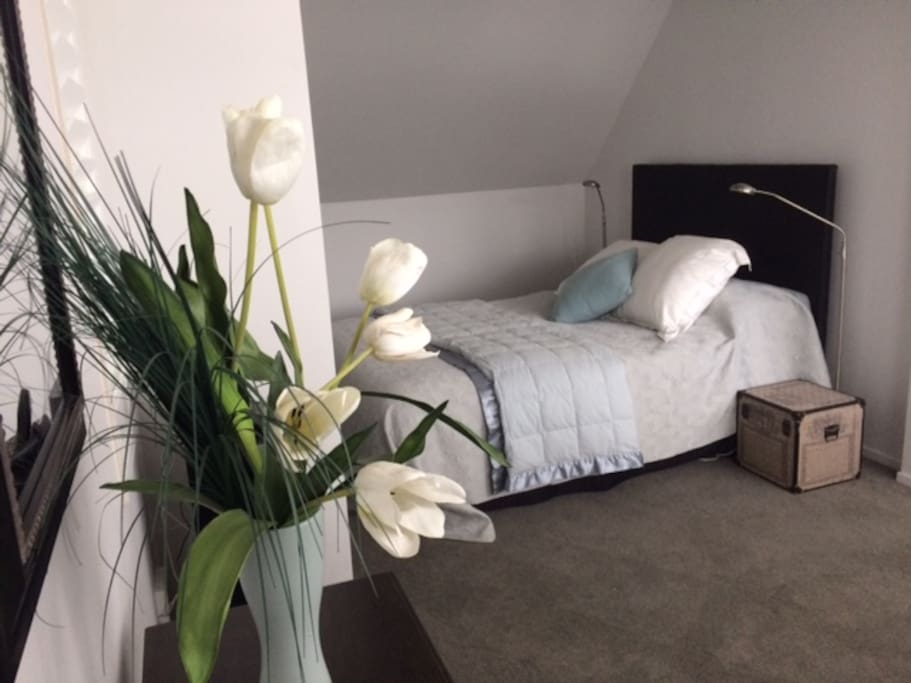 Bed in alcovew