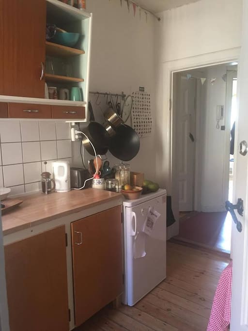 The kitchen - small but very cosy!
