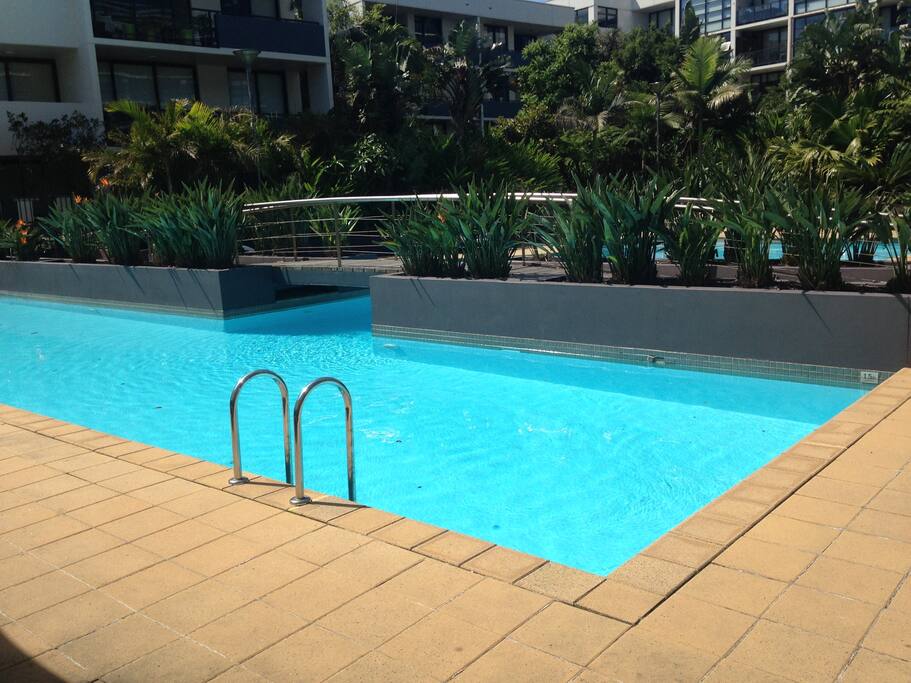 Outdoor pool, great for swimming lengths