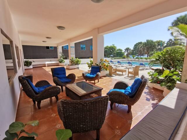 Double bedroom on the sea front