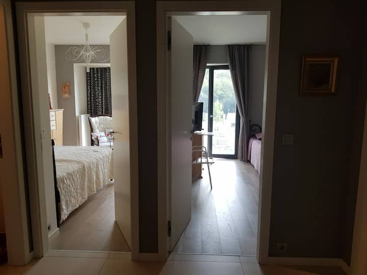 مدخل غرفة النوم 1 وغرفة النوم 2