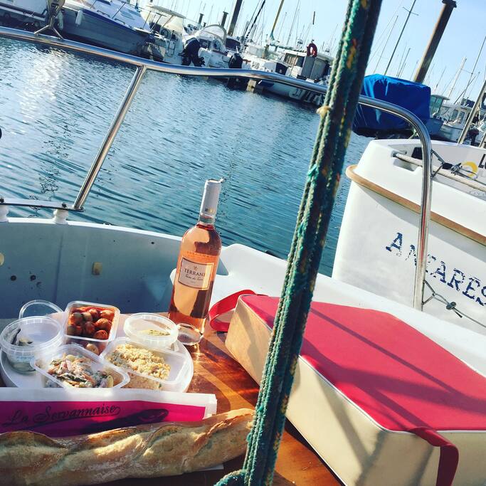 Apéritif au coucher du soleil