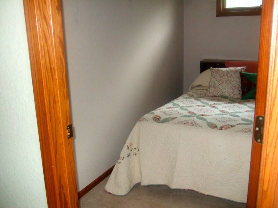 Separate room with full bed