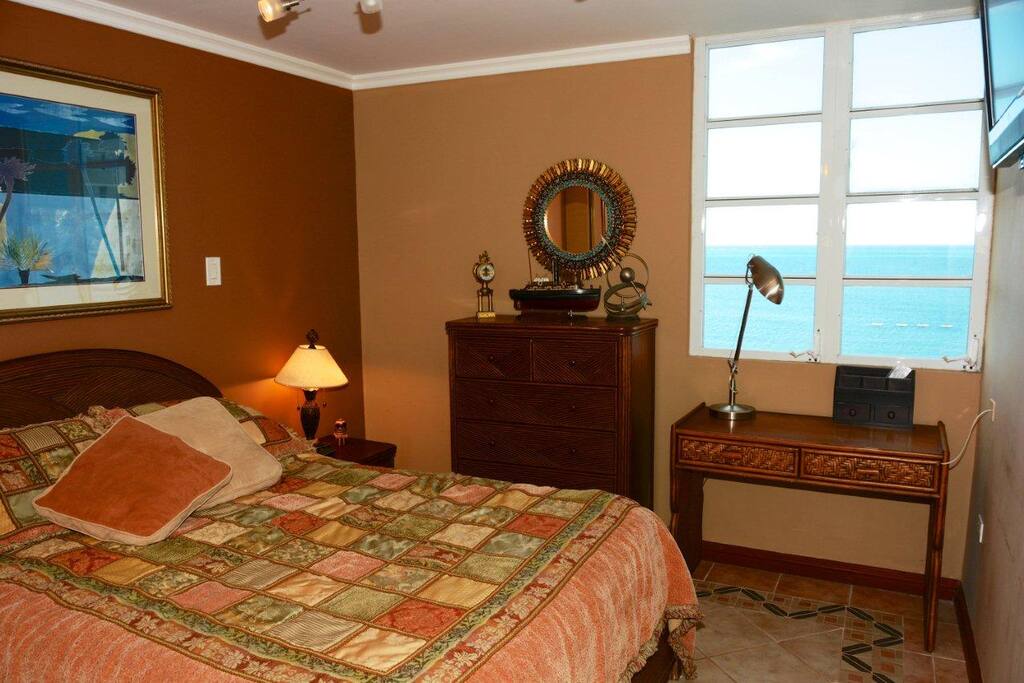 Elegant Bedroom with Oceanview Window
