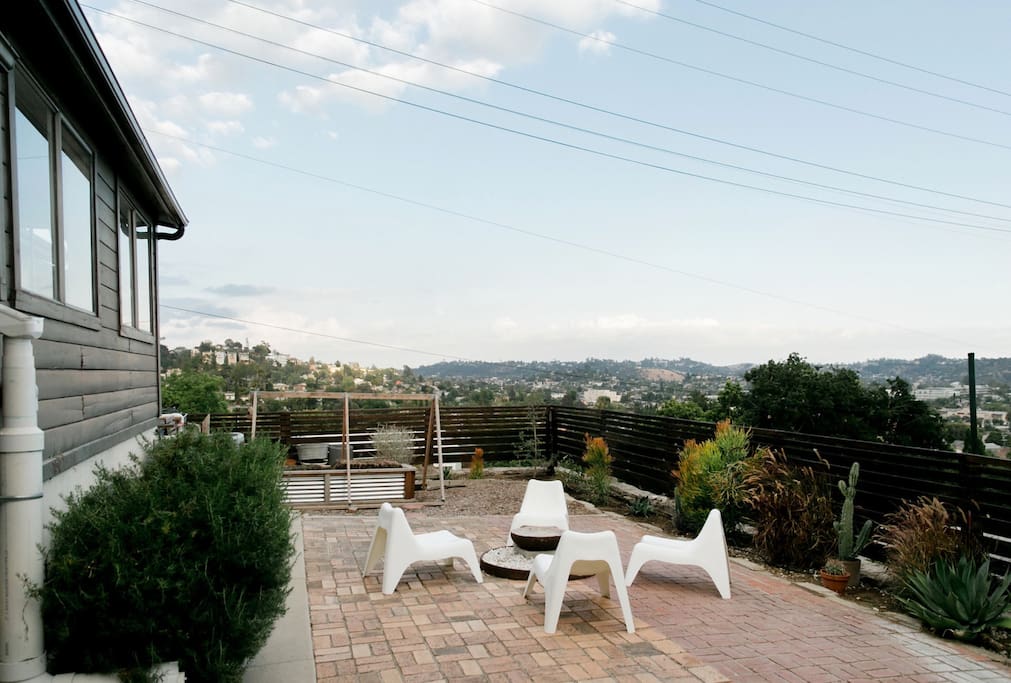 Outdoor seating and amazing views