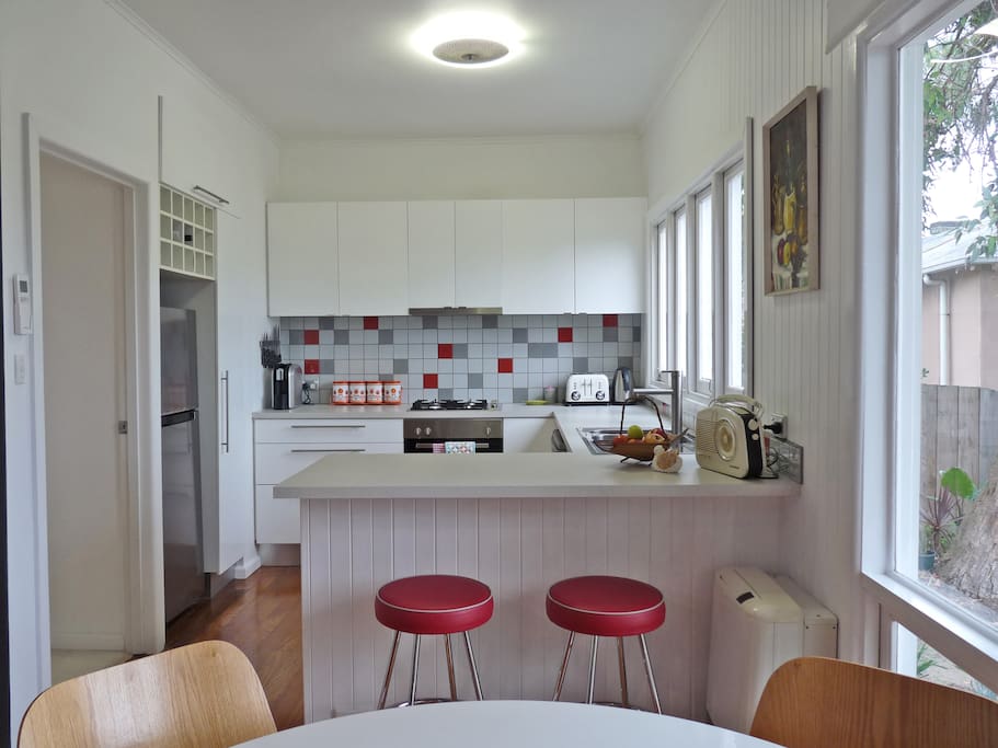 Sparkling fully equipped modern kitchen with everything you need to make fabulous food!