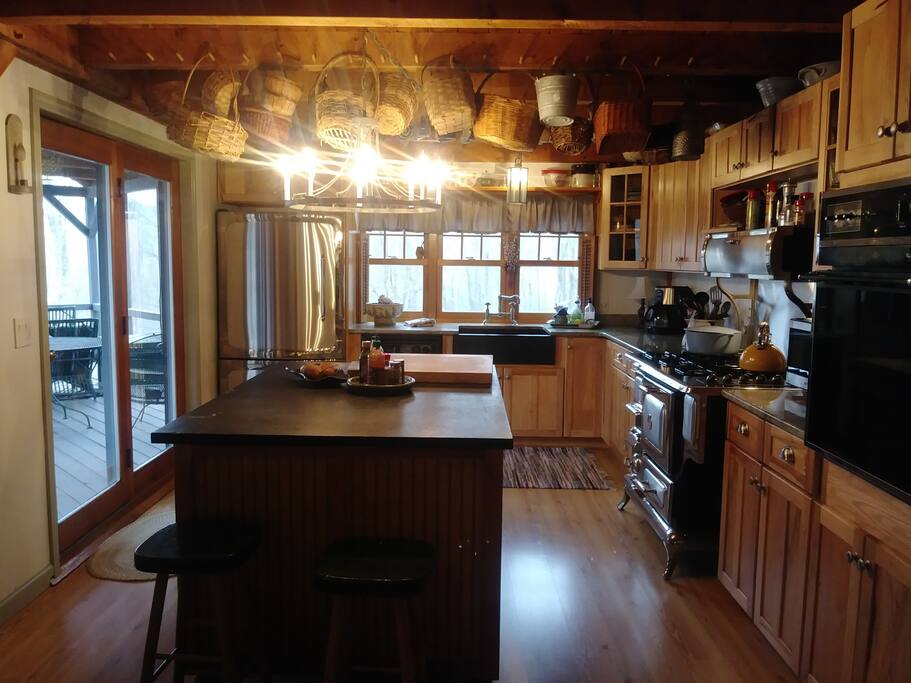 Spacious kitchen with all the appliances you'll need for your Vermont getaway.