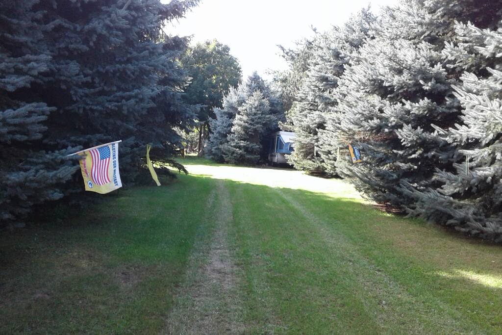 Separate driveway