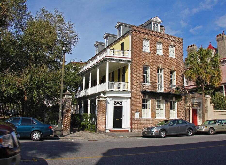 View of the main house from Broad Street (your rental is located in rear)