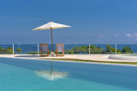 Boho-Chic villa with ocean&rice field view