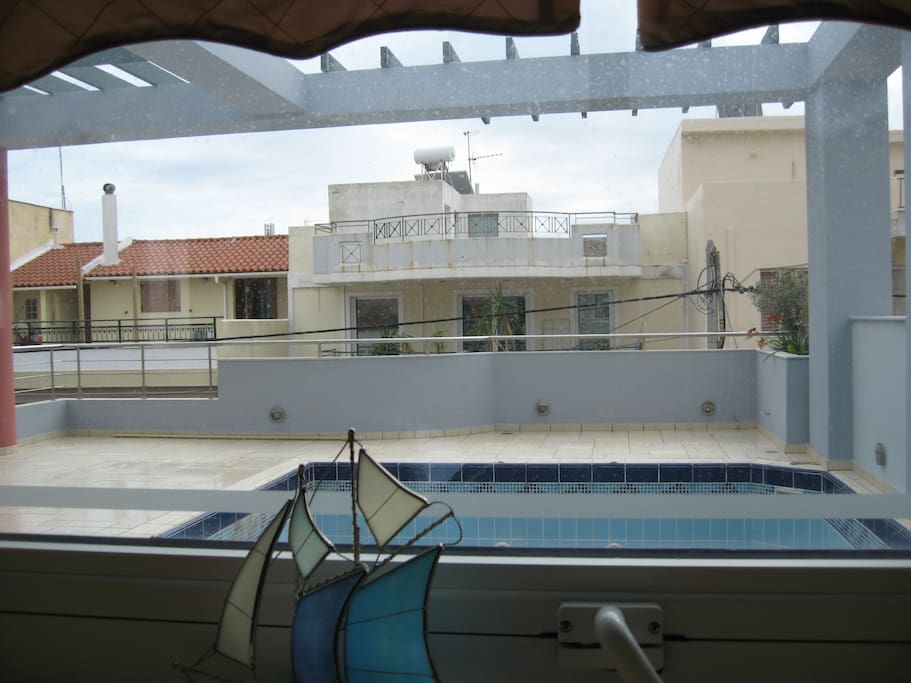 Veranda with private swimming pool