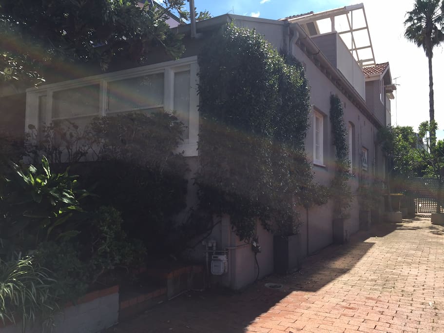 front and side of the house