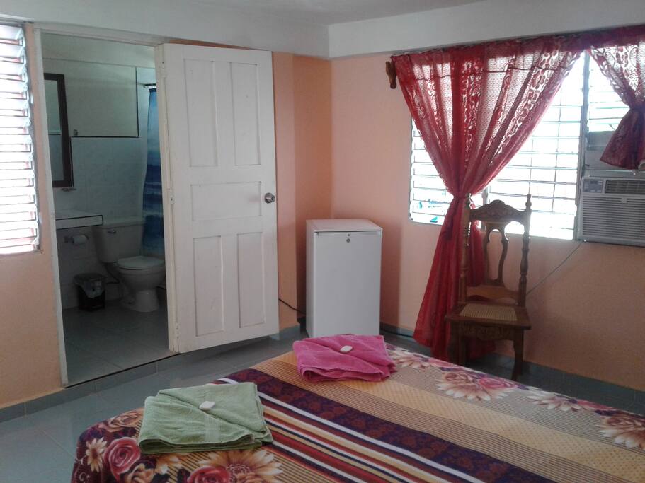 Habitación vista al Baño