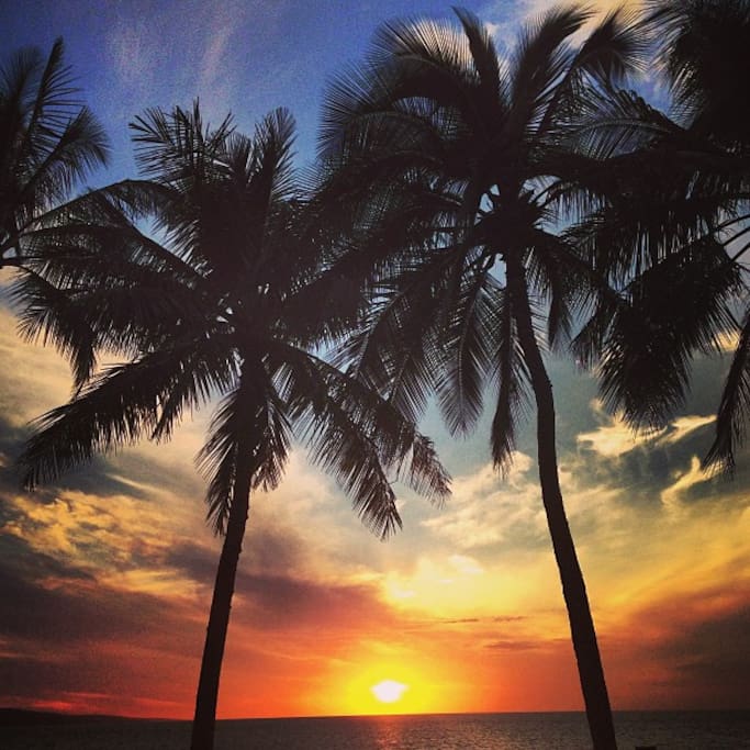 Sunsets on Tumon beach only 60 seconds away!
