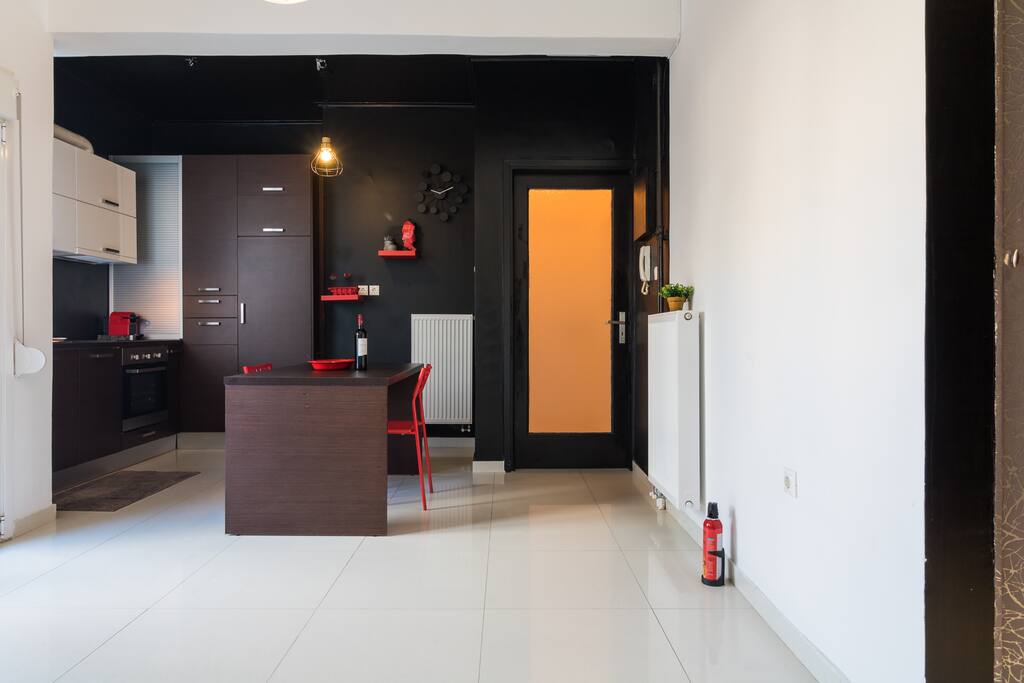Modern open-kitchen area