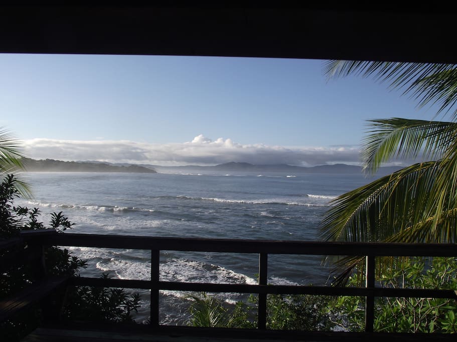 Ocean Front view from the hostal.