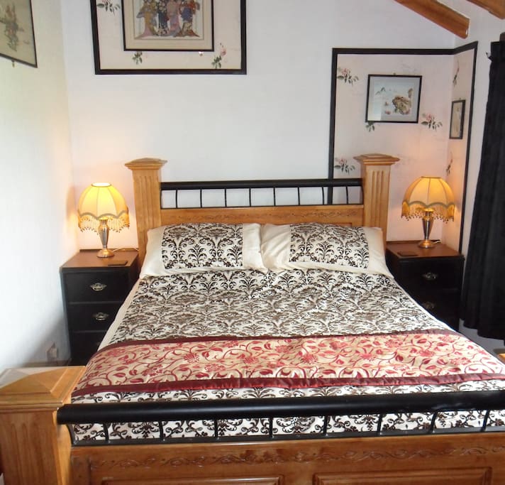 Lovely comfortable bed.