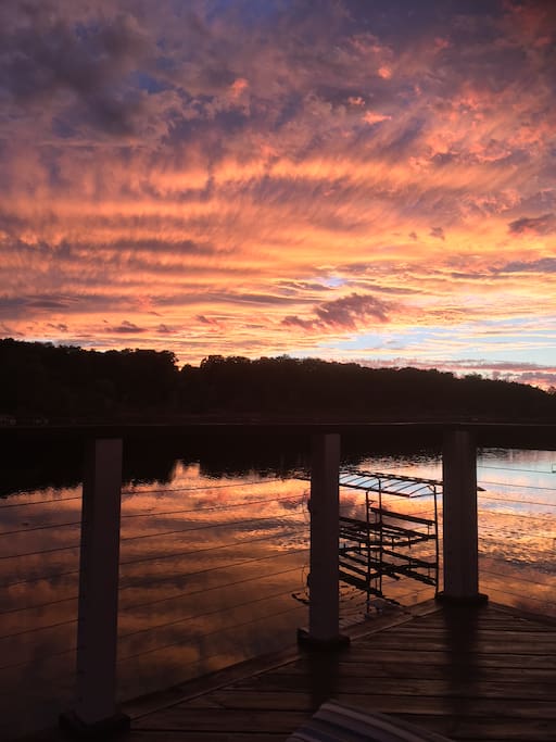 Evening view from deck