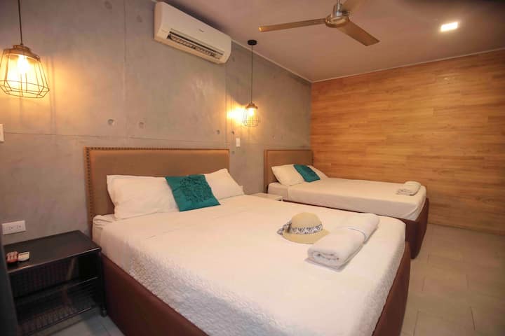 Dhoma 3

Për 4 persona 
2 krevate dopio "queen". 