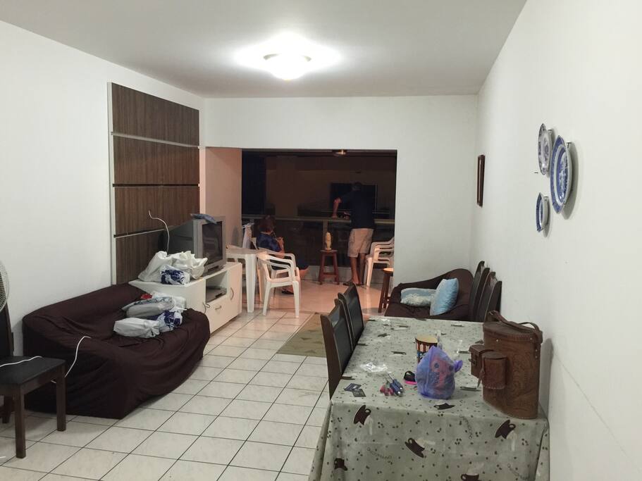 Sala de estar e jantar
