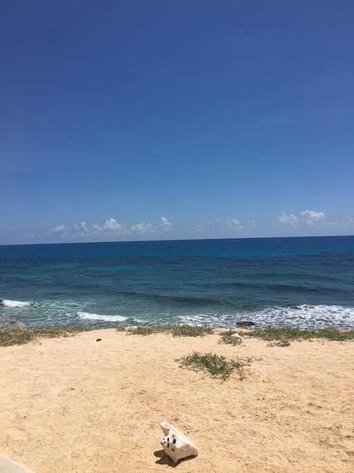patio con vista al mar
