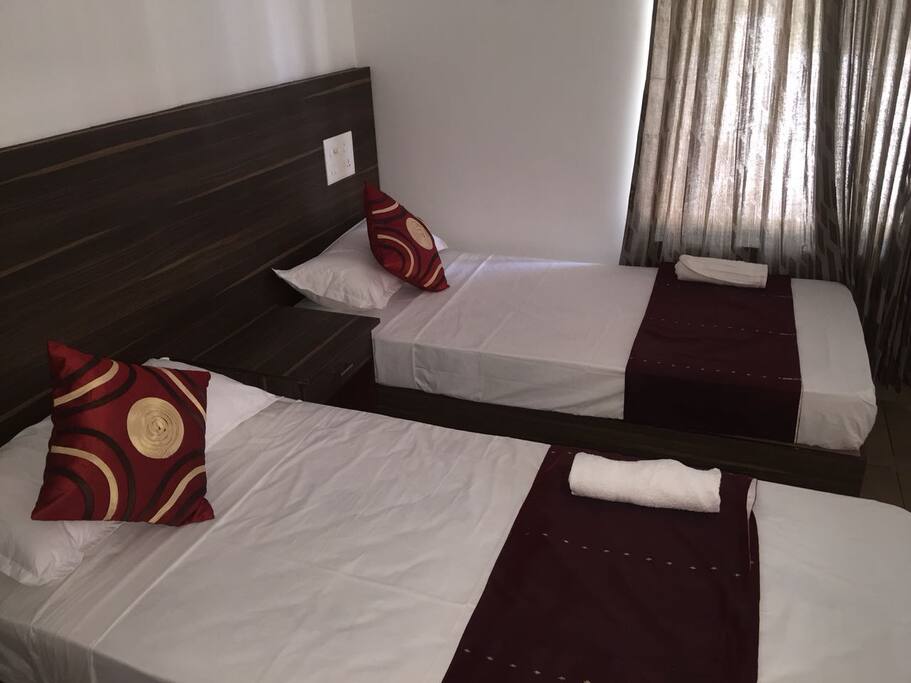Single beds room