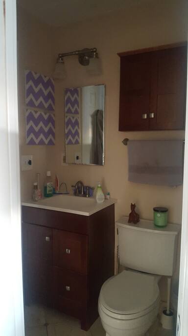 Private bathroom with shower