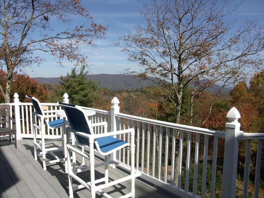 Deck with seating and View