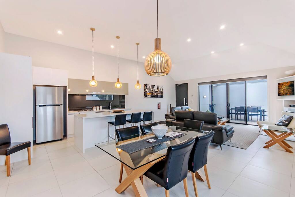 Roomy dining area