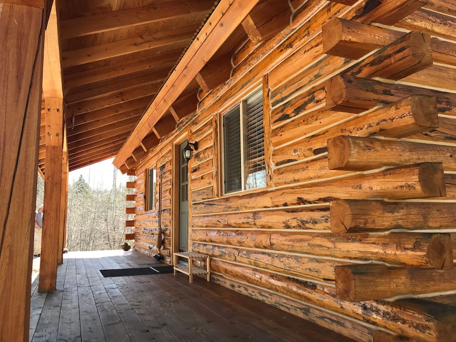 Large covered porch