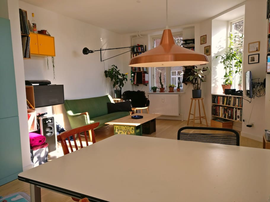 Living room and dining table