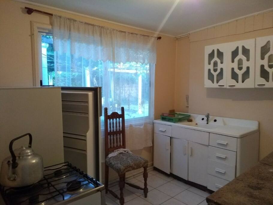 cocina cabaña del medio
