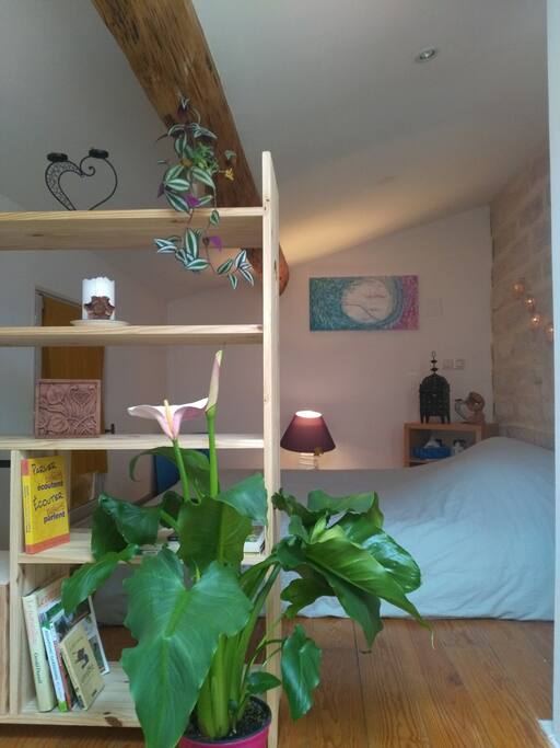 Chambre 1 en mezzanine fermée (lit double)