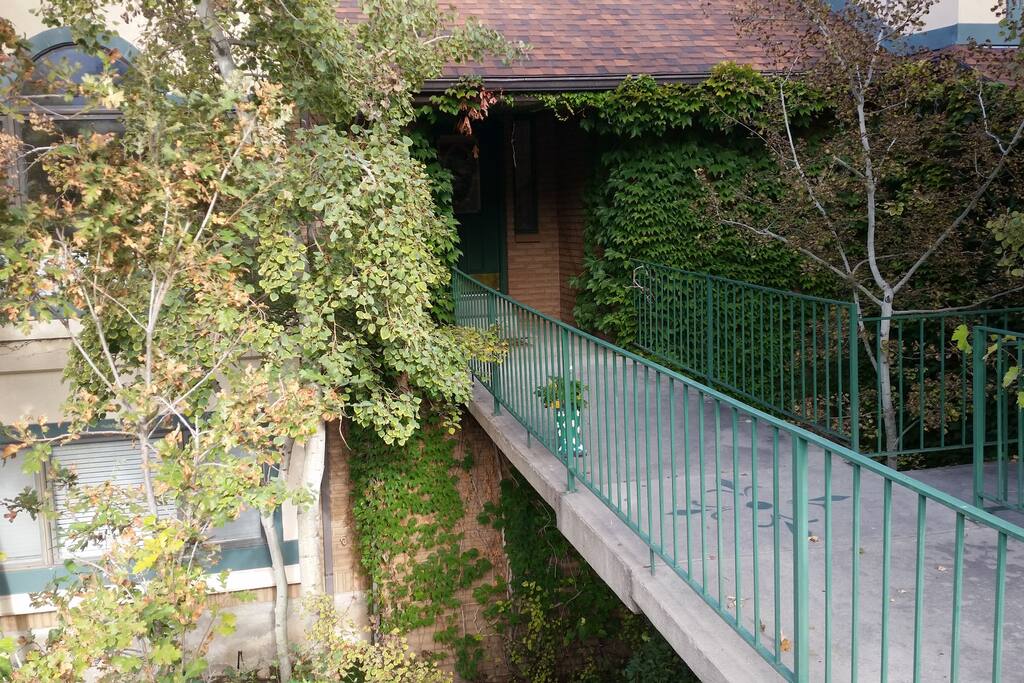 Front entry over bridge