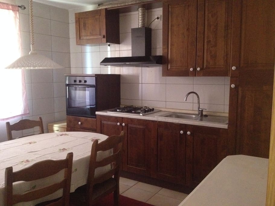 The italian produced kitchen and dining area