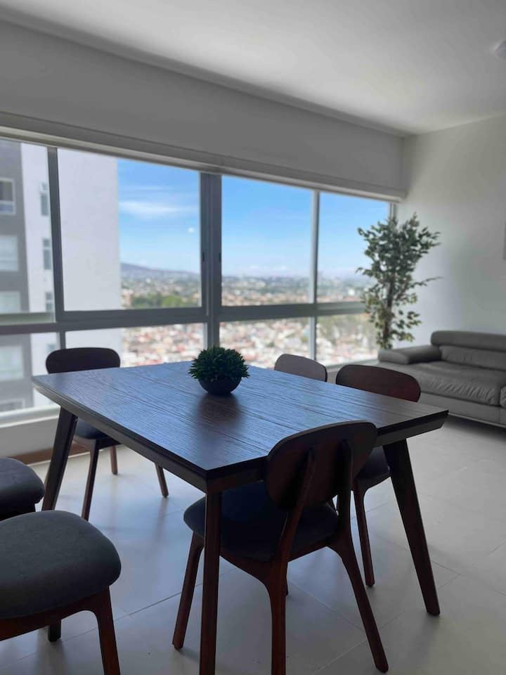 Departamento Piso 14 - Alberca, Gym, Roof Garden - Tlaquepaque