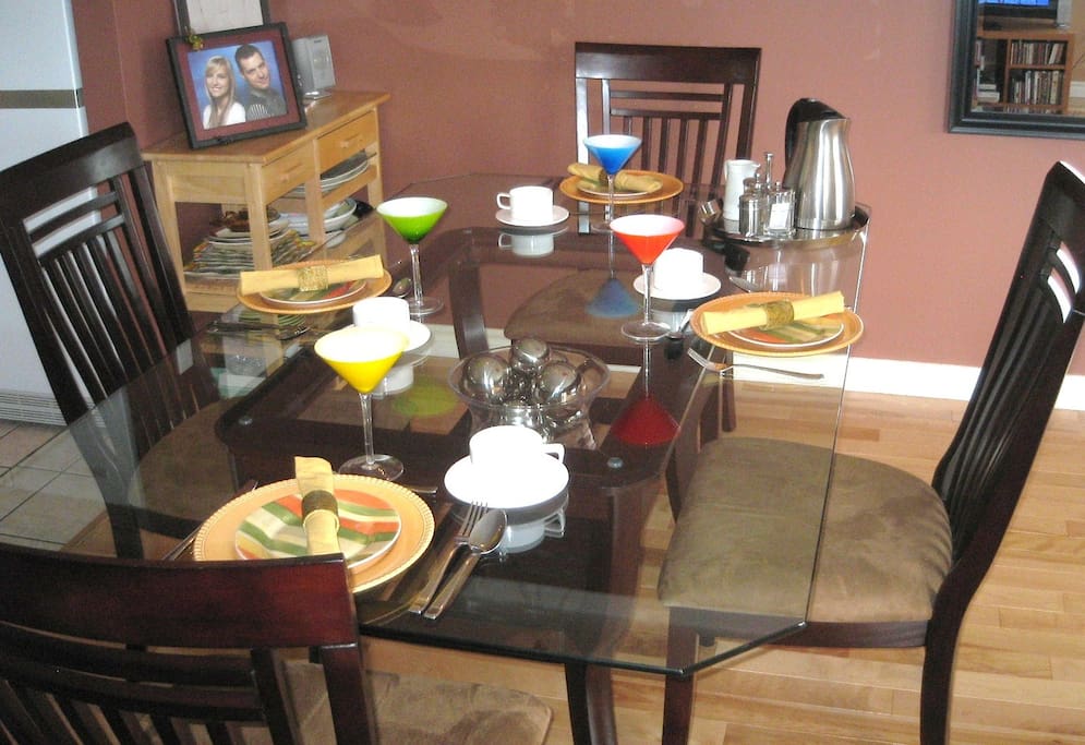 Breakfast dining area