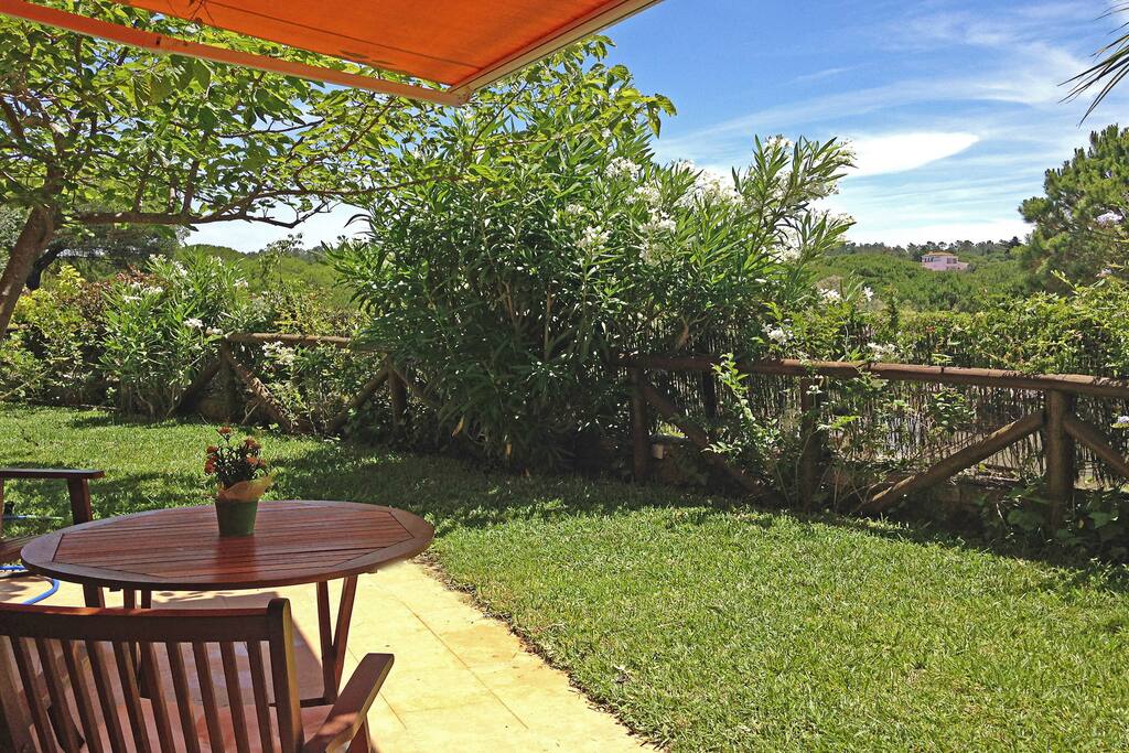 Magnifica terraza -jardín de 100m2 con unas magnifacas vistas de los pinares, muy relajante e imposible de igualar, se puede tomar el sol leyendo tu libro favorito sin que nada ni nadie te moleste.