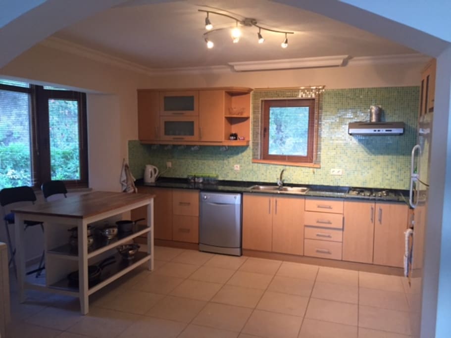 Large fully equipped kitchen