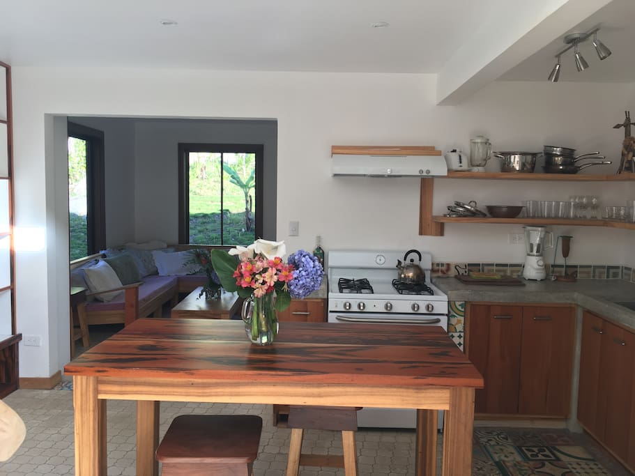 Kitchen open to Living Room